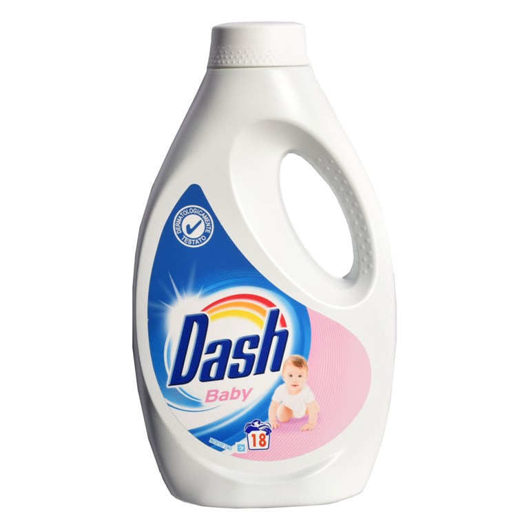 Detergent lichid rufe Dash bebe 18 spalari, 1,17 litri